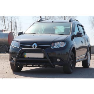 Bullbar WT003 Black (nerjavno jeklo) Dacia Sandero 2013–2020 fotografija 1