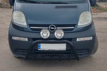 Opel Vivaro 2001–2015 Kenguru zaščitni lok WT004 Black (nerjavno jeklo) fotografija 1