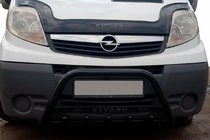 Opel Vivaro 2001–2015 Kenguru zaščitni lok WT004 Black (nerjavno jeklo) fotografija 5