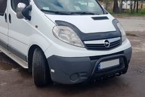 Opel Vivaro 2001–2015 Kenguru zaščitni lok WT004 Black (nerjavno jeklo) fotografija 4