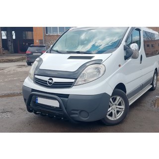 Kenguru zaščitni lok WT004 Black (nerjavno jeklo) Opel Vivaro 2001–2015 fotografija 3