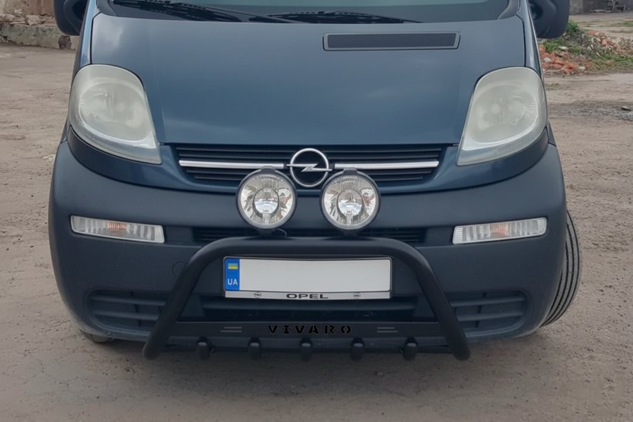 Opel Vivaro 2001–2015 Kenguru zaščitni lok WT004 Black (nerjavno jeklo) Image