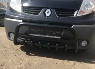 Renault Trafic 2001–2015 Kenguru zaščitni lok WT004 Black (nerjavno jeklo) fotografija 4