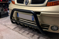 Renault Trafic 2001–2015 Kenguru zaščitni lok WT004 Black (nerjavno jeklo) fotografija 1