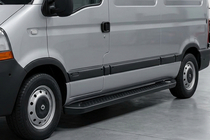Renault Master 1998–2010 Bočne stopnice Allmond Black (2 kos, aluminij) fotografija 1