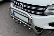 Volkswagen Tiguan 2007–2016 Sprednji zaščitni lok WT004 (nerjavno jeklo) fotografija 1