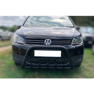 Sprednji zaščitni lok WT004 Black (nerjavno jeklo) Volkswagen Touran 2010–2015 fotografija 1