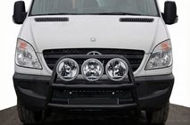 Mercedes Sprinter W906 2006–2018 Visok zaščitni lok WT018 Black (nerjavno jeklo) fotografija 1