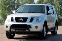 Nissan Navara 2006–2015 Kenguru zaščitni lok WT008 Black (nerjavno jeklo) fotografija 4