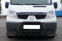 Renault Trafic 2001–2015 Kenguru zaščitni lok Exclusive Black (nerjavno jeklo) fotografija 1