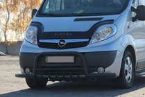 Renault Trafic 2001–2015 Kenguru zaščitni lok Exclusive Black (nerjavno jeklo) fotografija 2