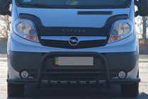 Renault Trafic 2001–2015 Kenguru zaščitni lok Exclusive Black (nerjavno jeklo) fotografija 3