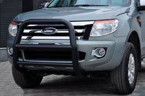 Ford Ranger 2011–2022 Sprednji zaščitni lok WT018 Black (nerjaveče jeklo) fotografija 3