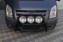 Ford Transit 2000–2014 Sprednji zaščitni lok WT018 Black (2006-2014, nerjavno jeklo) fotografija 2