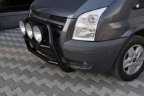 Ford Transit 2000–2014 Sprednji zaščitni lok WT018 Black (2006-2014, nerjavno jeklo) fotografija 3