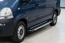 Renault Master 1998–2010 Bočne stopnice RedLine V1 (2 kosa, aluminij) fotografija 1