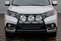 Honda CRV 2012–2016 Sprednji zaščitni lok WT018 Black (nerjaveče jeklo) fotografija 4