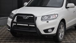 Hyundai Santa Fe 2 2006–2012 Kenguru lok WT018 Black (nerjavno jeklo) fotografija 1