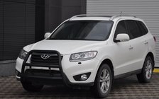 Hyundai Santa Fe 2 2006–2012 Kenguru lok WT018 Black (nerjavno jeklo) fotografija 3