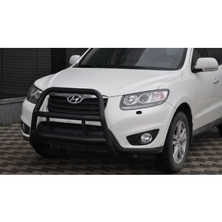 Kenguru lok WT018 Black (nerjavno jeklo) Hyundai Santa Fe 2 2006–2012 fotografija 1