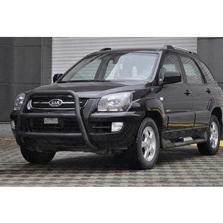 Kenguru lok WT018 Black (nerjavno jeklo) Kia Sportage 2004–2010 fotografija 1