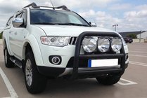Mitsubishi L200 2006–2015 Kenguru lok WT018 Black (nerjavno jeklo) fotografija 1