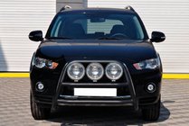 Mitsubishi Outlander 2006–2012 Kenguru lok WT018 Black (nerjavno jeklo) fotografija 1