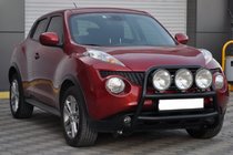 Nissan Juke 2010–2019 Prednji zaščitni lok WT018 Black (nerjaveče jeklo) fotografija 3