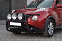 Nissan Juke 2010–2019 Prednji zaščitni lok WT018 Black (nerjaveče jeklo) fotografija 2