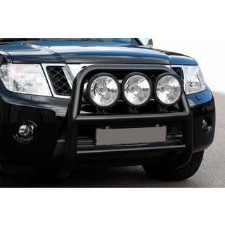 Prednji zaščitni lok WT018 Black (nerjaveče jeklo) Nissan Navara 2006–2015