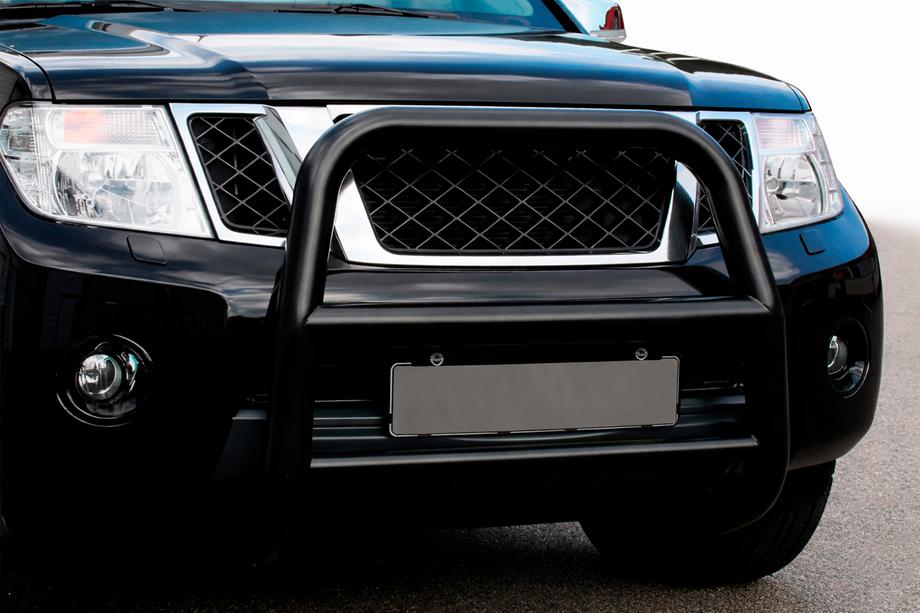 Nissan Pathfinder R51 2005–2014 Prednji zaščitni lok WT018 Black (nerjaveče jeklo) Fotografija 1