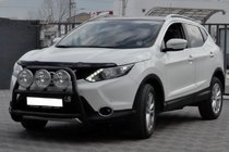Nissan Qashqai 2014–2021 Prednji zaščitni lok WT018 Black (nerjaveče jeklo) fotografija 1