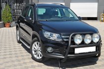 Volkswagen Tiguan 2007–2016 Prednji zaščitni lok WT018 Black (nerjaveče jeklo) fotografija 3
