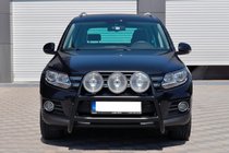 Volkswagen Tiguan 2007–2016 Prednji zaščitni lok WT018 Black (nerjaveče jeklo) fotografija 2