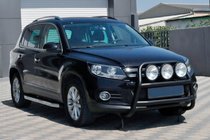 Volkswagen Tiguan 2007–2016 Prednji zaščitni lok WT018 Black (nerjaveče jeklo) fotografija 1