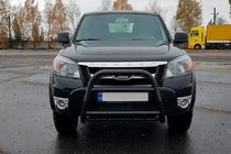 Ford Ranger 2007–2011 Kenguru zaščita QT008 Black (nerjavno jeklo) fotografija 3