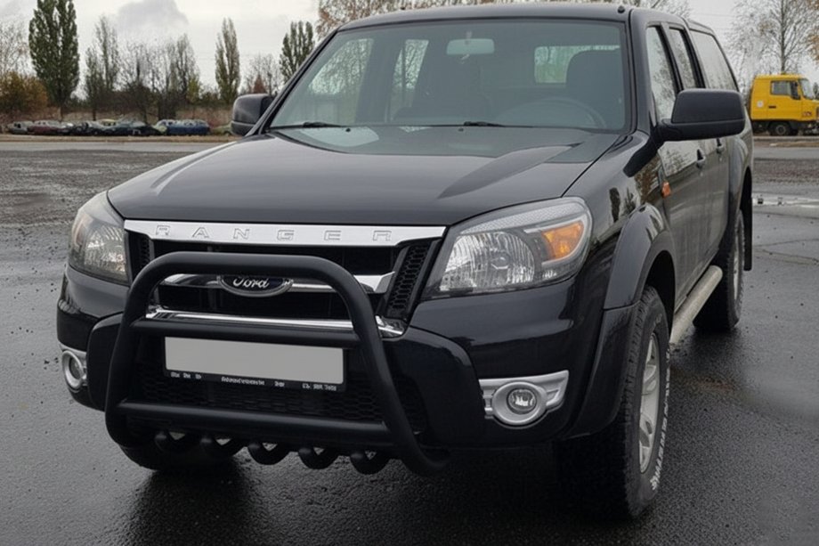 Ford Ranger 2007–2011 Kenguru zaščita QT008 Black (nerjavno jeklo) Image