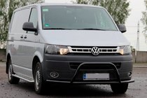 Volkswagen T5 2010–2015 Kenguru zaščitni lok WT007ST Black (nerjaveče jeklo) fotografija 1
