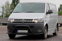 Volkswagen T5 2010–2015 Kenguru zaščitni lok WT007ST Black (nerjaveče jeklo) fotografija 2