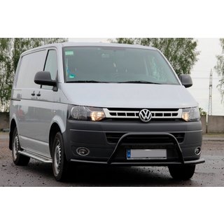 Kenguru zaščitni lok WT007ST Black (nerjaveče jeklo) Volkswagen T5 2010–2015 fotografija 1