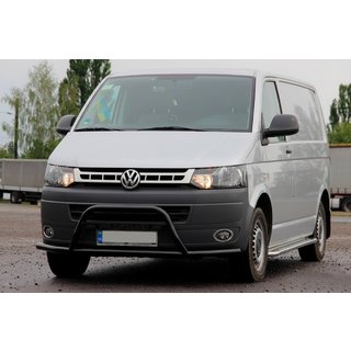 Kenguru zaščitni lok WT007ST Black (nerjaveče jeklo) Volkswagen T5 2010–2015 fotografija 2