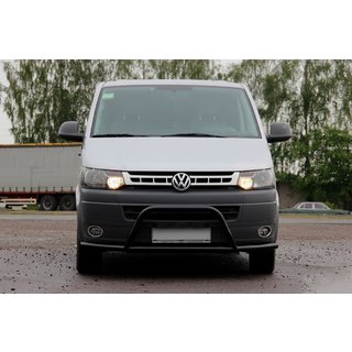 Kenguru zaščitni lok WT007ST Black (nerjaveče jeklo) Volkswagen T5 2010–2015 fotografija 3