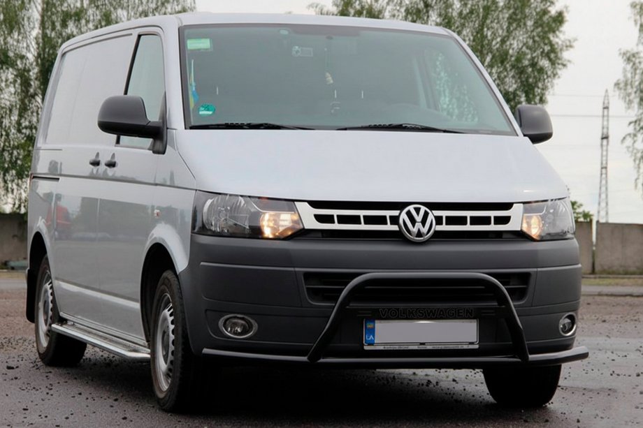 Volkswagen T5 2010–2015 Kenguru zaščitni lok WT007ST Black (nerjaveče jeklo) Image