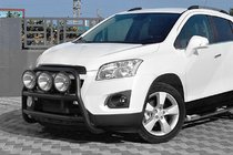 Chevrolet Trax 2012–2023 Sprednji zaščitni lok WT018 Black (nerjaveče jeklo) fotografija 3