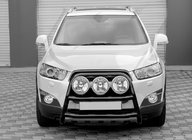 Chevrolet Trax 2012–2023 Sprednji zaščitni lok WT018 Black (nerjaveče jeklo) fotografija 1
