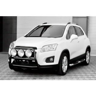Sprednji zaščitni lok WT018 Black (nerjaveče jeklo) Chevrolet Trax 2012–2023 fotografija 4