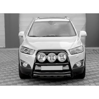 Sprednji zaščitni lok WT018 Black (nerjaveče jeklo) Chevrolet Trax 2012–2023 fotografija 1