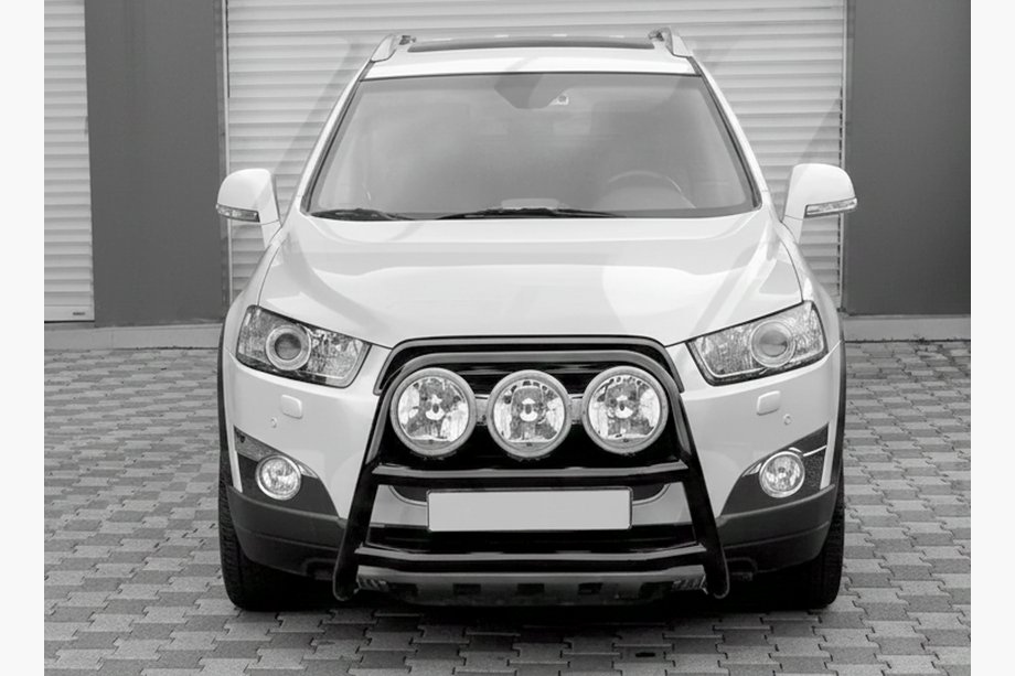 Chevrolet Trax 2012–2023 Sprednji zaščitni lok WT018 Black (nerjaveče jeklo) Image