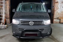Volkswagen T5 2010–2015 Kenguru zaščitni lok WT006ST Black (nerjaveče jeklo) fotografija 3