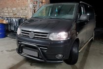 Volkswagen T5 2010–2015 Kenguru zaščitni lok WT006ST Black (nerjaveče jeklo) fotografija 2